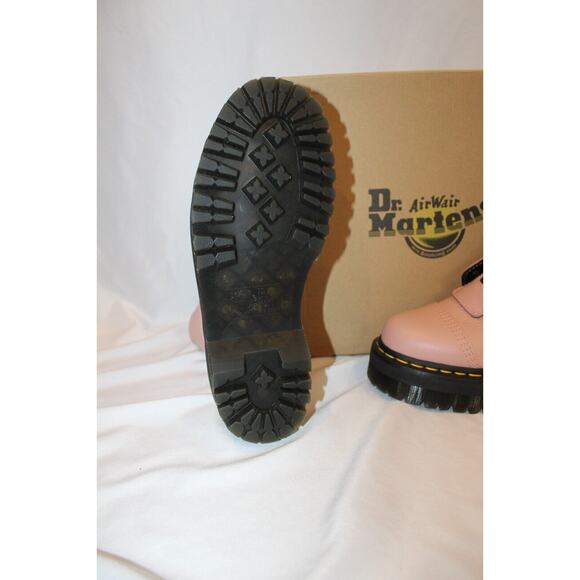 NIB Dr. Martens SINCLAIR MILLED LEATHER PLATFORM BOOTS MSRP $240‎ in Peach Beige - Picture 8 of 8